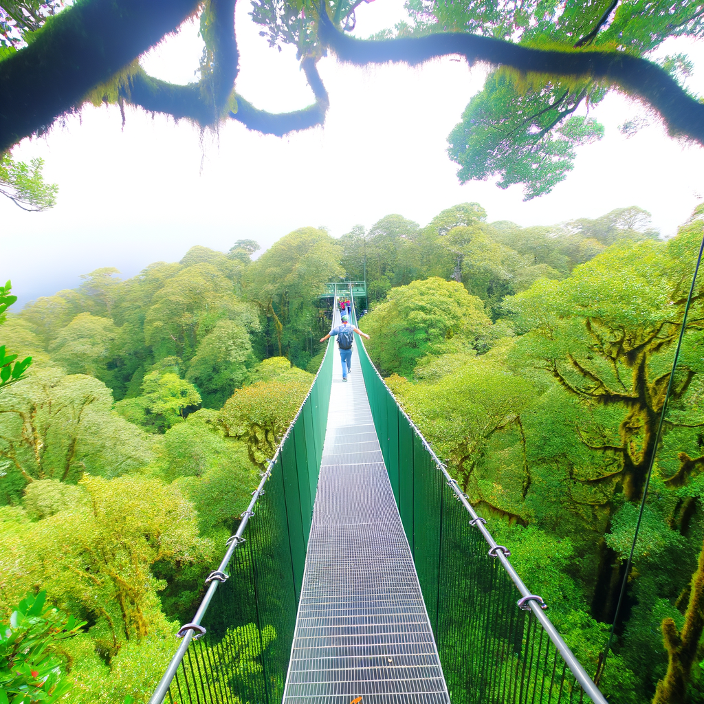 Explorando a Reserva Florestal de Monteverde na Costa Rica